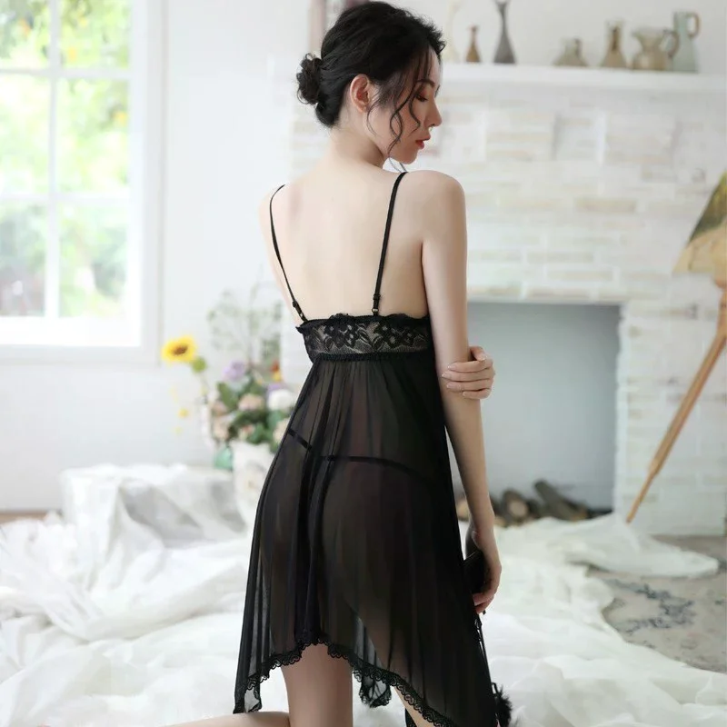 Fashionable Comfortable And Sexy Backless Bow Suspender Nightgown For Women
Fashionable Comfortable And Sexy Backless Bow Suspender Nightgown For Women