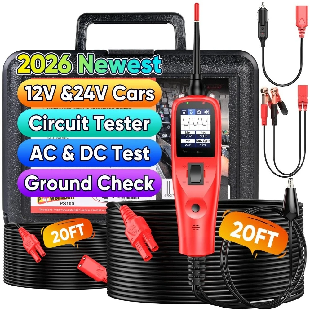 PowerScan PS100 Automotive Circuit Tester 12V 24V Electrical Wire Tracker Short Open Finder Relay Tool
PowerScan PS100 Automotive Circuit Tester 12V 24V Electrical Wire Tracker Short Open Finder Relay Tool