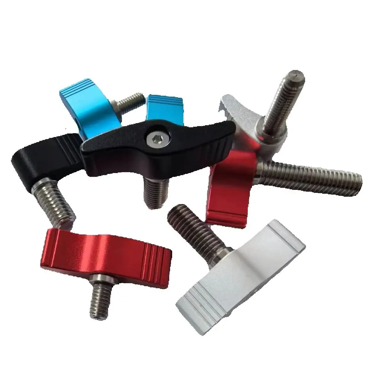5pcs Set M4 M5 M6 M8 Aluminum Alloy Thumb Screws Butterfly Shape Adjustable Knob Handle for SLR Rail Rod Slider Tightening
5pcs Set M4 M5 M6 M8 Aluminum Alloy Thumb Screws Butterfly Shape Adjustable Knob Handle for SLR Rail Rod Slider Tightening