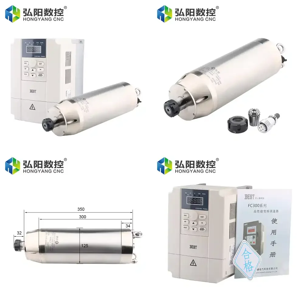Hycnc Spindle Motor 5.5kw Stone Water-cooled Spindle 24000rpm With 5.5kwBEST Inverter Water Pump Diameter 100mm
Hycnc Spindle Motor 5.5kw Stone Water-cooled Spindle 24000rpm With 5.5kwBEST Inverter Water Pump Diameter 100mm