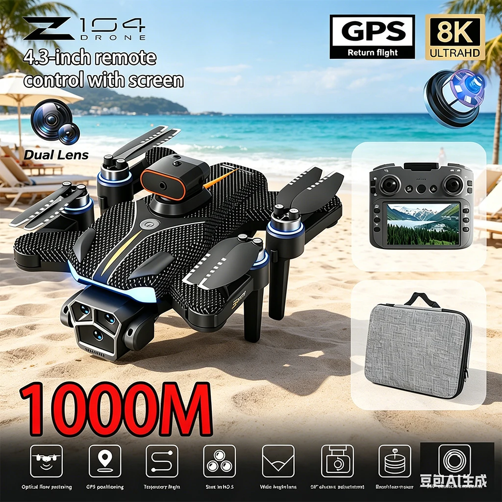 New RC Drone Z104 GPS Cam 8K HD Aerial Photography Dual Camera Brushless Quadrotor Obstacle Avoidance Aerial RC Dron Toys gifts
New RC Drone Z104 GPS Cam 8K HD Aerial Photography Dual Camera Brushless Quadrotor Obstacle Avoidance Aerial RC Dron Toys gifts