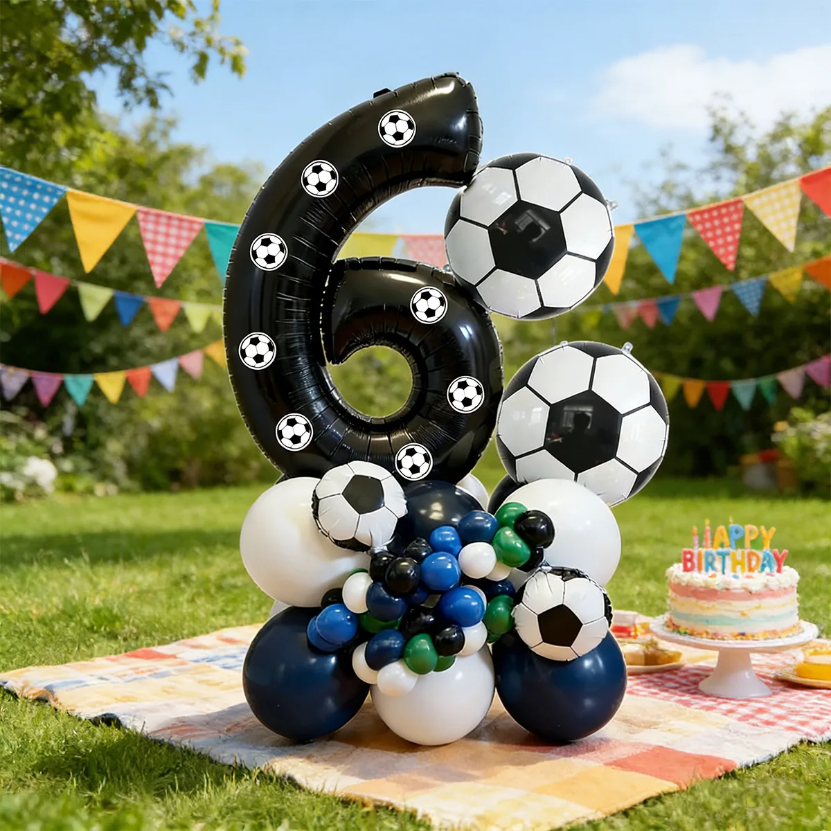 57pcs Soccer Balloon Set Football Theme Birthday Decor Navy Blue Green White Latex Balloons Kit for Boys Sports Party
57pcs Soccer Balloon Set Football Theme Birthday Decor Navy Blue Green White Latex Balloons Kit for Boys Sports Party