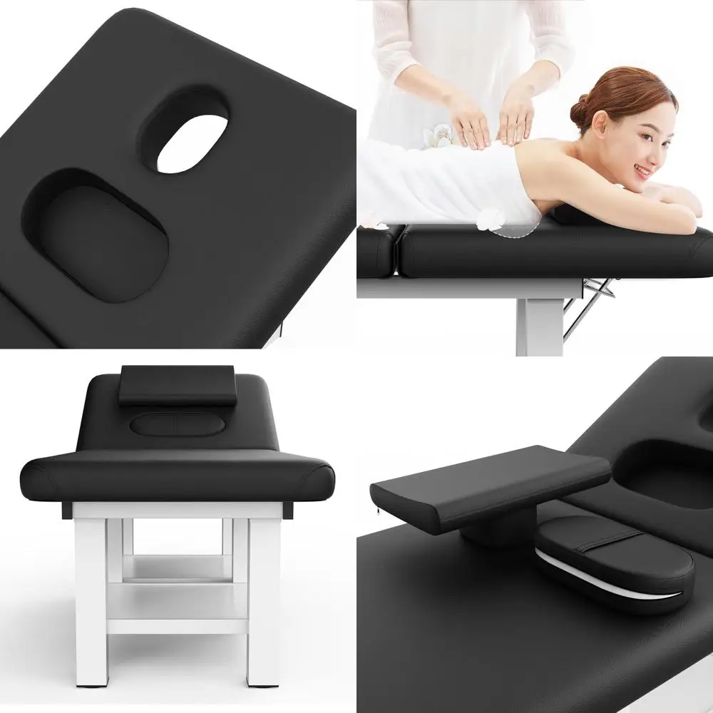 Массажный стол черного цвета с широкой спинкой для процедур, физиотерапии, спа-процедур и косметологии, металлический каркас, обивка из искусственной кожи
Массажный стол черного цвета с широкой спинкой для процедур, физиотерапии, спа-процедур и косметологии, металлический каркас, обивка из искусственной кожи