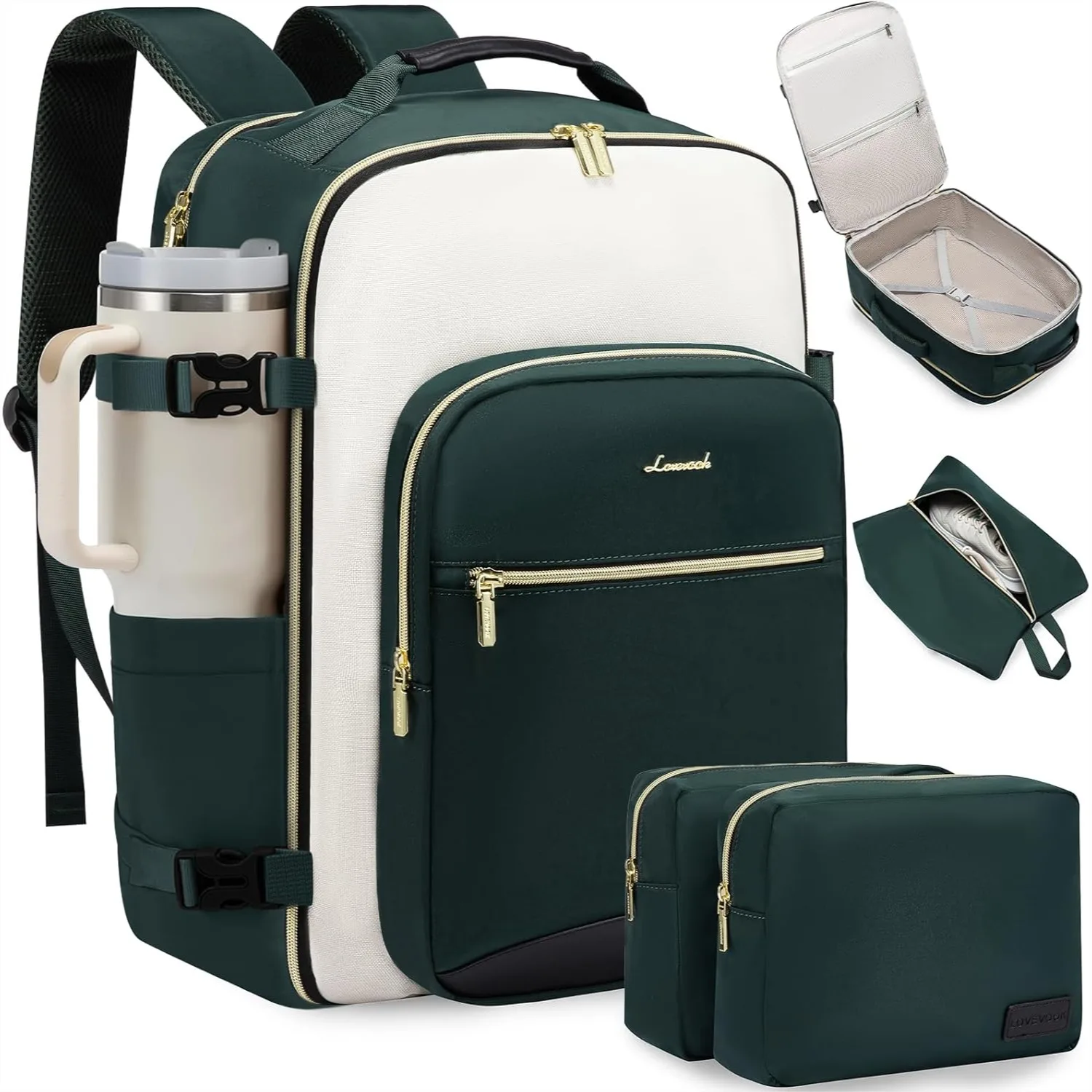 40L Travel Backpack for Women Men, Airline Approved Carry On Luggage with 3 Packing Cubes, TSA Overnight Bags, Waterproof
40L Travel Backpack for Women Men, Airline Approved Carry On Luggage with 3 Packing Cubes, TSA Overnight Bags, Waterproof
