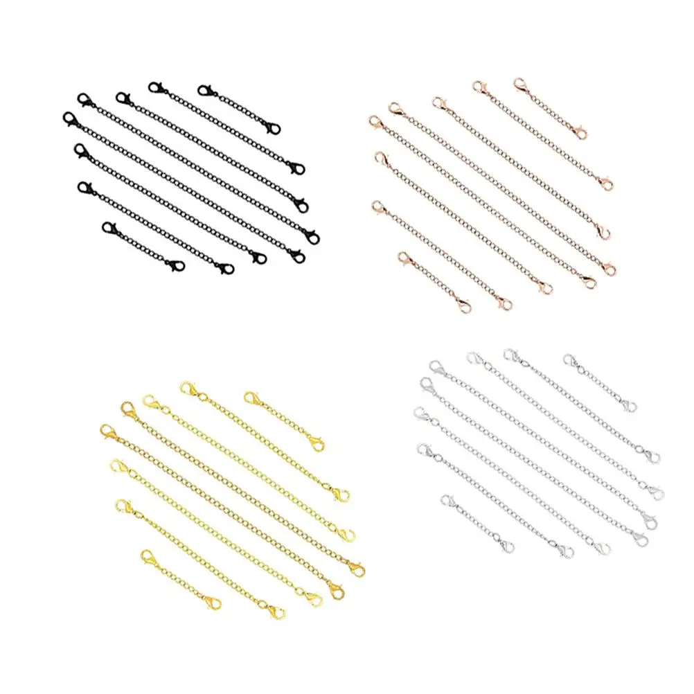 5 Pcs Extender Chain Durable Stainless Steel Necklace Extension for Bracelet Jewelry Making Adjustable Lobster Clasp Small Guard
5 Pcs Extender Chain Durable Stainless Steel Necklace Extension for Bracelet Jewelry Making Adjustable Lobster Clasp Small Guard