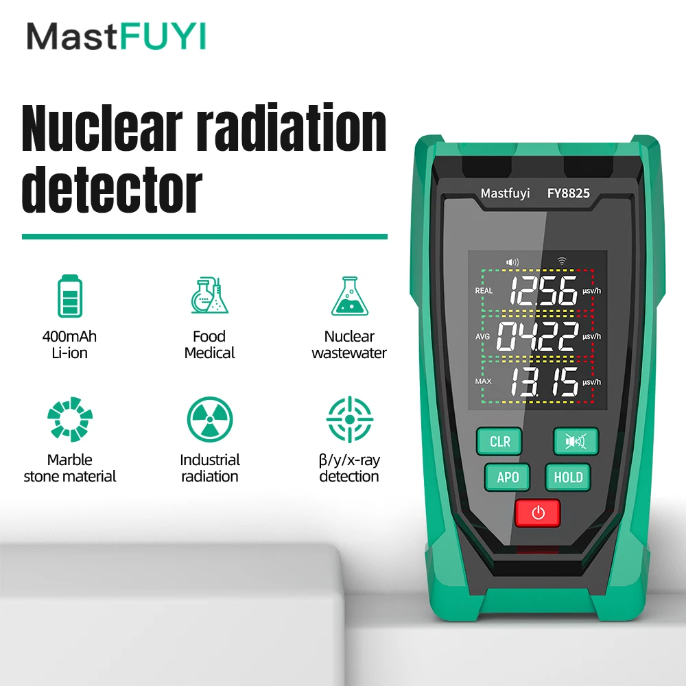 MASTFUYI Portable Geiger Counter Nuclear Radiation Detector Personal Dosimeter X/γ/β-ray Radioactivity Tester Marble Detector
MASTFUYI Portable Geiger Counter Nuclear Radiation Detector Personal Dosimeter X/γ/β-ray Radioactivity Tester Marble Detector