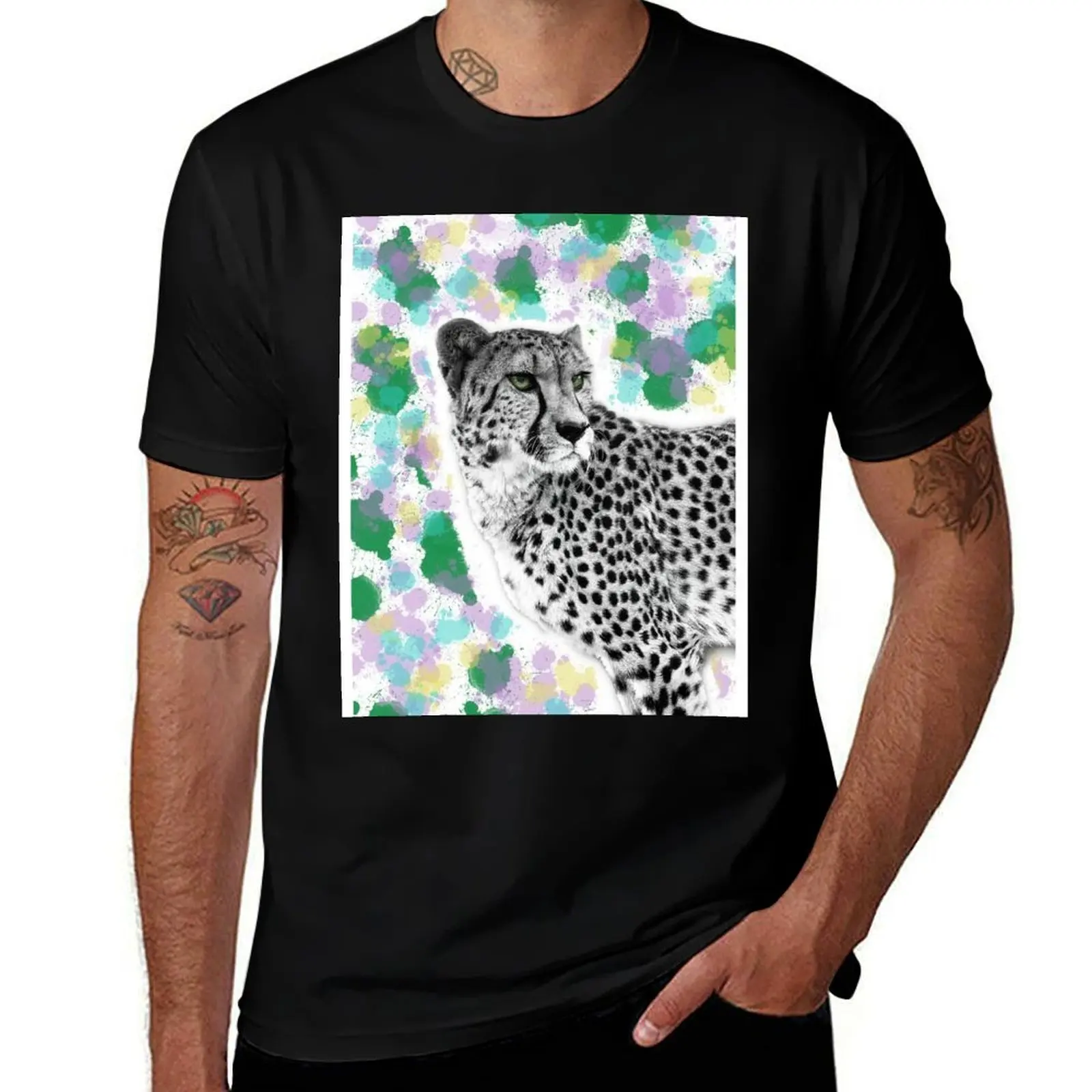 Splatter Cheetah T-Shirt cotton t shirt man man t shirts for men casual man t shirt graphic T-shirt
Splatter Cheetah T-Shirt cotton t shirt man man t shirts for men casual man t shirt graphic T-shirt