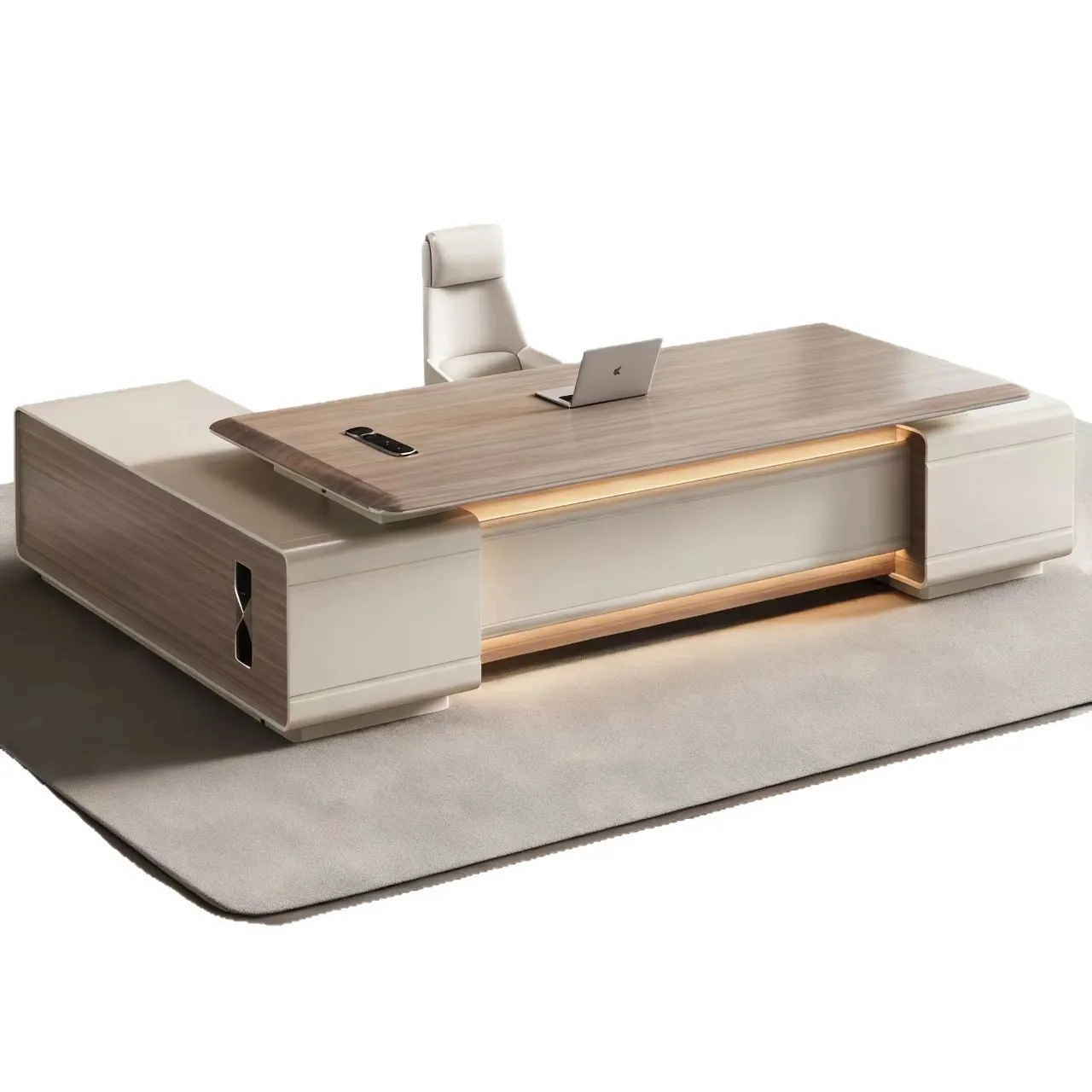 #Boss desk light luxury high-end cream wind computer desk president manager office desk and chair combination
#Boss desk light luxury high-end cream wind computer desk president manager office desk and chair combination