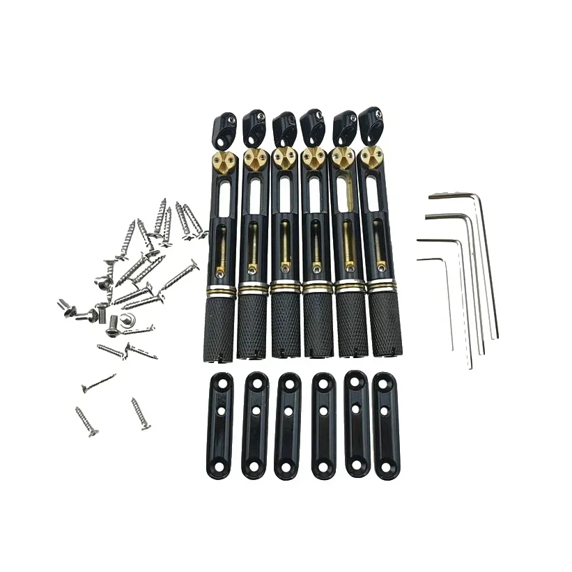 Hot Sale--Guitar Accessories Guitar Bridge Headless Fanned Fret -Single Fixed Brass Fan Bridges For 6 String Electric Guitar
Hot Sale--Guitar Accessories Guitar Bridge Headless Fanned Fret -Single Fixed Brass Fan Bridges For 6 String Electric Guitar