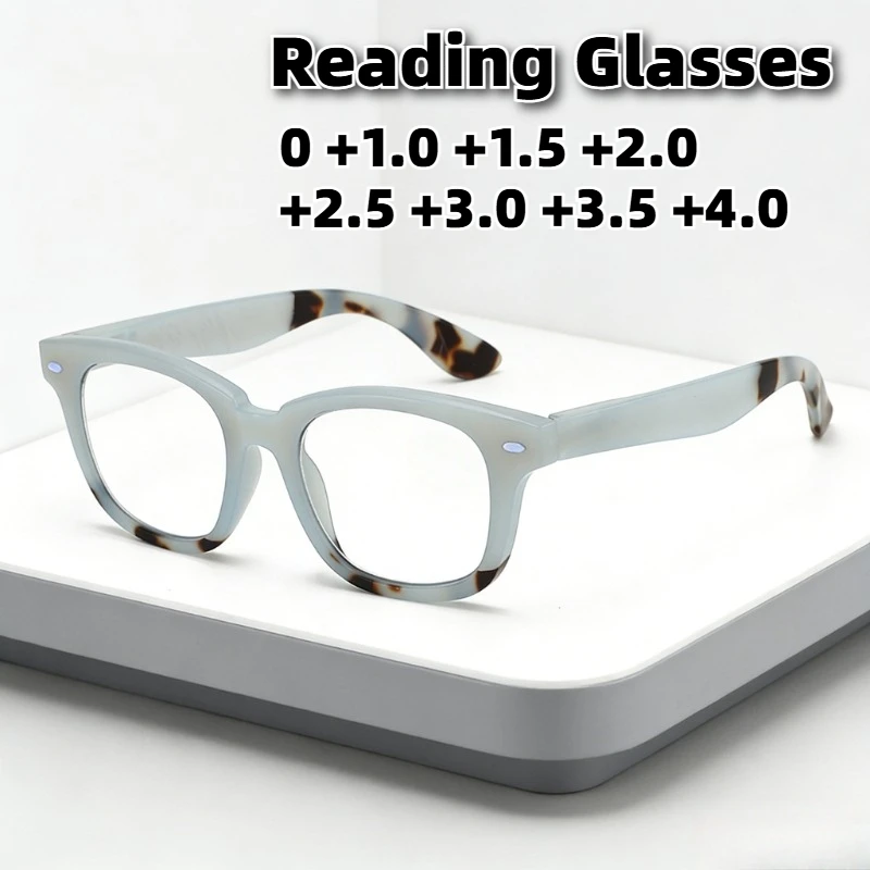 New Square Frame Two-Tone Anti-Blue Light Presbyopia Glasses High-Definition Comfortable Spring-Arm Reading Eyewear 0 To +4.0
New Square Frame Two-Tone Anti-Blue Light Presbyopia Glasses High-Definition Comfortable Spring-Arm Reading Eyewear 0 To +4.0
