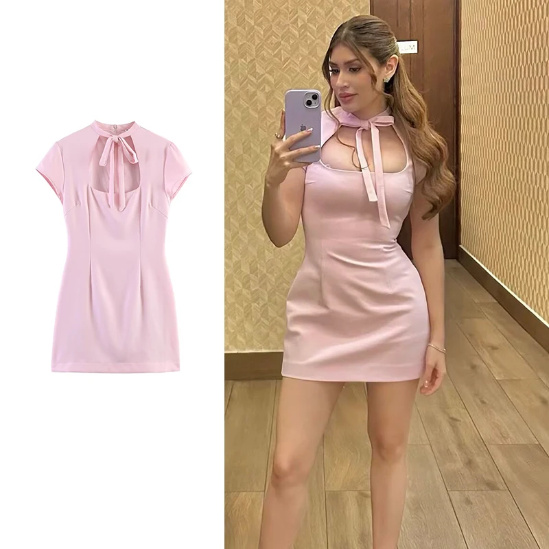 Women's 2026 New Chic Pink Elegant Mini Unique Women's Holiday Dress Street Youth Student Dresses New Fashion Summer Dress
Women's 2026 New Chic Pink Elegant Mini Unique Women's Holiday Dress Street Youth Student Dresses New Fashion Summer Dress