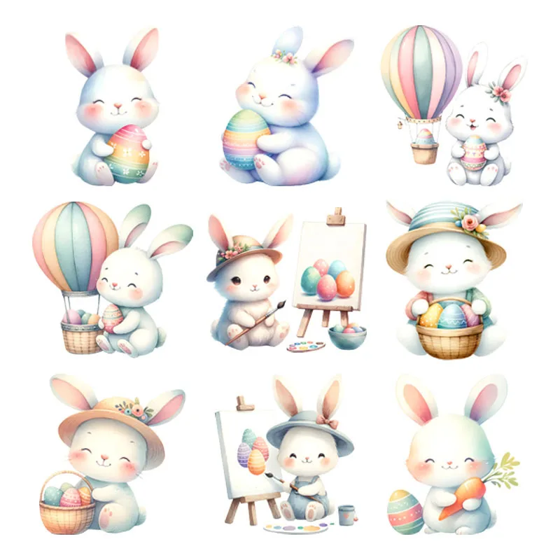 Easter Patches Children's Clothing Applique Christmas DTF Iron on Transfer Easter Rabbit egg Heat Transfer Stickers for T Shirt
Easter Patches Children's Clothing Applique Christmas DTF Iron on Transfer Easter Rabbit egg Heat Transfer Stickers for T Shirt