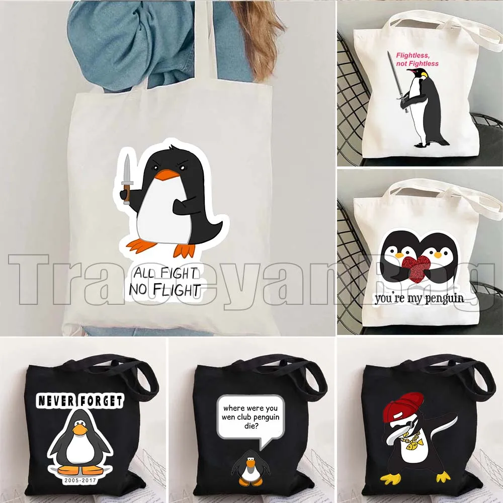 Funny All Fight No Flight Penguin Cute Tactical Penguin Gifts Canvas Shoulder Tote Bags Shopping Shopper Casual Books Handbag
Funny All Fight No Flight Penguin Cute Tactical Penguin Gifts Canvas Shoulder Tote Bags Shopping Shopper Casual Books Handbag