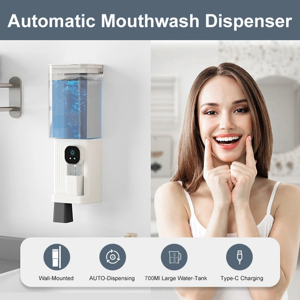 Limited Stock-FF Mouthwash Dispenser For Bathroom, 700ML Smart Mouthwash Dispensers ,Wall Mounted Automatic Mouthwash Dispenser
Limited Stock-FF Mouthwash Dispenser For Bathroom, 700ML Smart Mouthwash Dispensers ,Wall Mounted Automatic Mouthwash Dispenser
