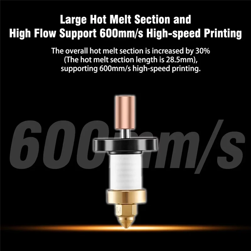 Classic-для Creality K1/K1 Max Hotend Kit Нагревательный блок Латунное сопло Биметаллическое горло 300 ° C Аксессуары для горячего конца экструдера
Classic-для Creality K1/K1 Max Hotend Kit Нагревательный блок Латунное сопло Биметаллическое горло 300 ° C Аксессуары для горячего конца экструдера