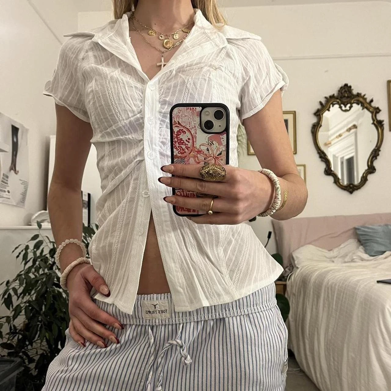 Kawaii Blouse Vintage y2k 2000-х годов, укороченные топы на пуговицах с короткими рукавами, женские корейские модные облегающие шикарные элегантные рубашки, уличная одежда
Kawaii Blouse Vintage y2k 2000-х годов, укороченные топы на пуговицах с короткими рукавами, женские корейские модные облегающие шикарные элегантные рубашки, уличная одежда