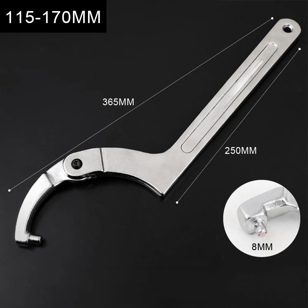 1PCS Adjustable Wrench Hook Spanner Round Head Spanner Key For Bolt Crescent Wrench Water Meter Wrench Light EquipmentHand Tools
1PCS Adjustable Wrench Hook Spanner Round Head Spanner Key For Bolt Crescent Wrench Water Meter Wrench Light EquipmentHand Tools