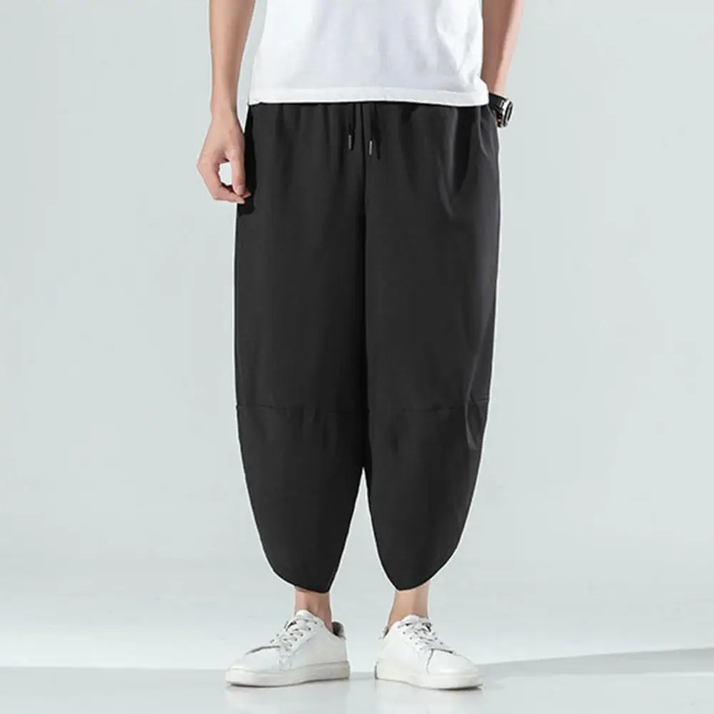 Solid Color Wide-leg Men Bottoms Men Wide-leg Cropped Trousers Chinese Style Plus Size Men's Cropped Pants Loose Fit
Solid Color Wide-leg Men Bottoms Men Wide-leg Cropped Trousers Chinese Style Plus Size Men's Cropped Pants Loose Fit