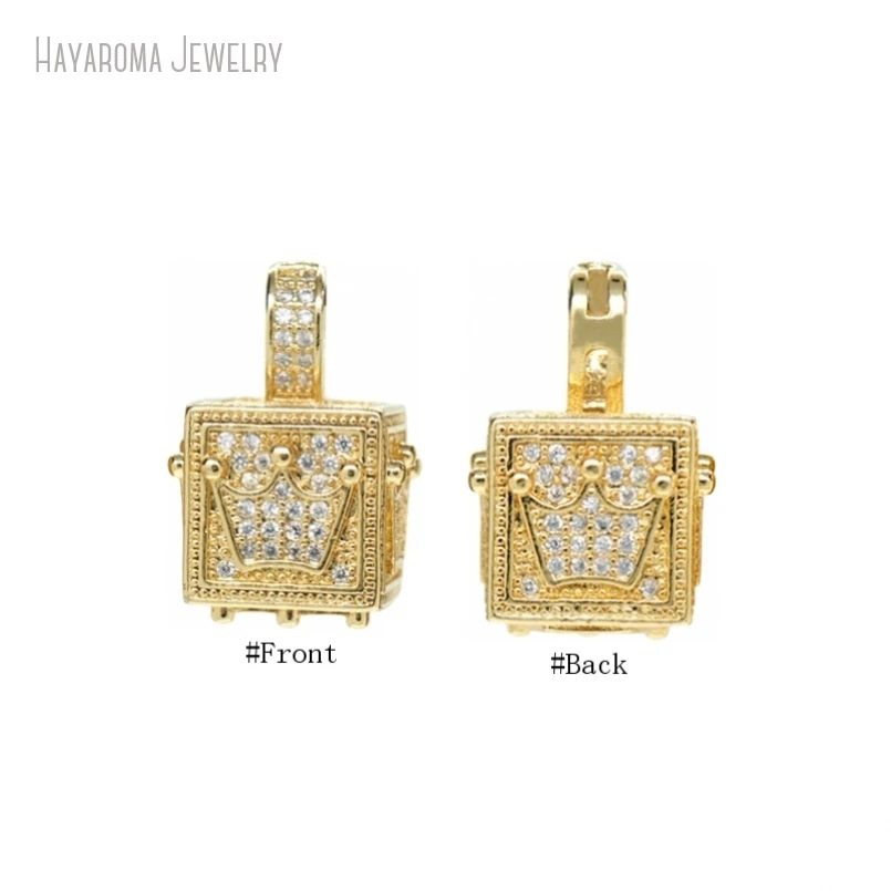 10Pcs Pendant Invisible Setting Gold Color Jewelry Metal Cubic Zirconia Square Crown Copper Wholesale Charms PM52583
10Pcs Pendant Invisible Setting Gold Color Jewelry Metal Cubic Zirconia Square Crown Copper Wholesale Charms PM52583
