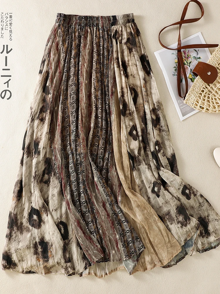 Summer 2026 New Retro Oil Painting Style Floral Half Skirt Women's High Waist Slimming Pleated A-Line Long Skirt Trendy
Summer 2026 New Retro Oil Painting Style Floral Half Skirt Women's High Waist Slimming Pleated A-Line Long Skirt Trendy