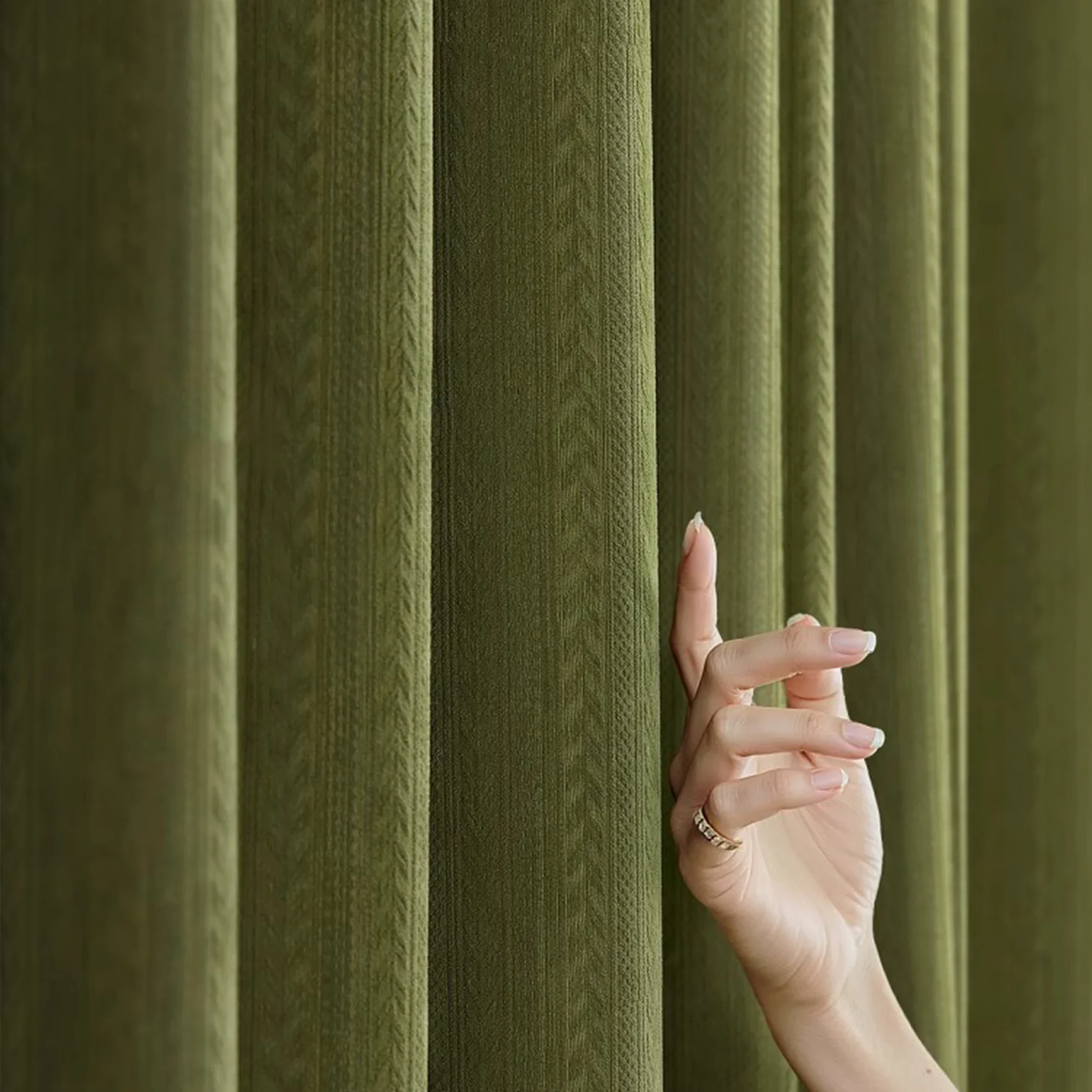 Jacquard Chenille Curtains Thickened Blackout High-end Modern Retro Style Wheat Spike Style
Jacquard Chenille Curtains Thickened Blackout High-end Modern Retro Style Wheat Spike Style