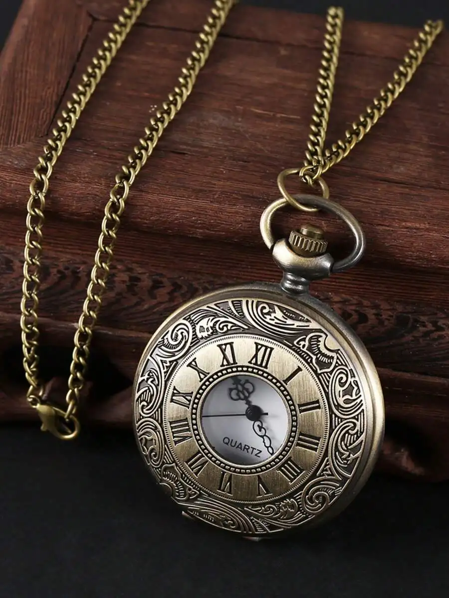Vintage Men's Black Dial Pocket Watch With Chain, Retro Roman Numeral Wrist Watch, Gift For Men
Vintage Men's Black Dial Pocket Watch With Chain, Retro Roman Numeral Wrist Watch, Gift For Men