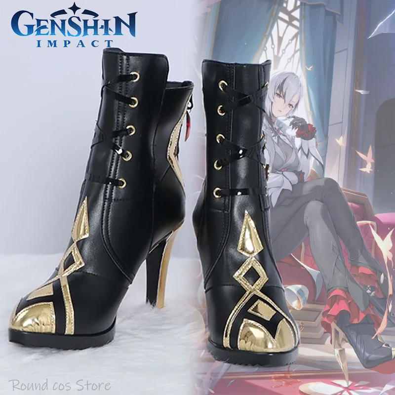 Game Genshin Impact Arlecchino The Knave Cosplay Shoes Adult Women PU Leather Boots High Heels Shoe Halloween Costume Props
Game Genshin Impact Arlecchino The Knave Cosplay Shoes Adult Women PU Leather Boots High Heels Shoe Halloween Costume Props