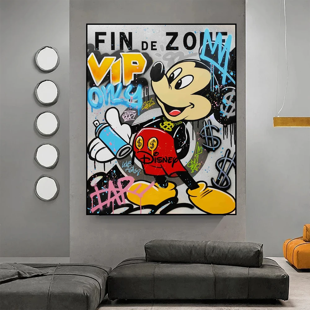 Miniso Disney Street Graffiti Poster Cute Mickey Mouse Painting Canvas Wall Art Anime Poster Children's Bedroom Home Decor Print
Miniso Disney Street Graffiti Poster Cute Mickey Mouse Painting Canvas Wall Art Anime Poster Children's Bedroom Home Decor Print