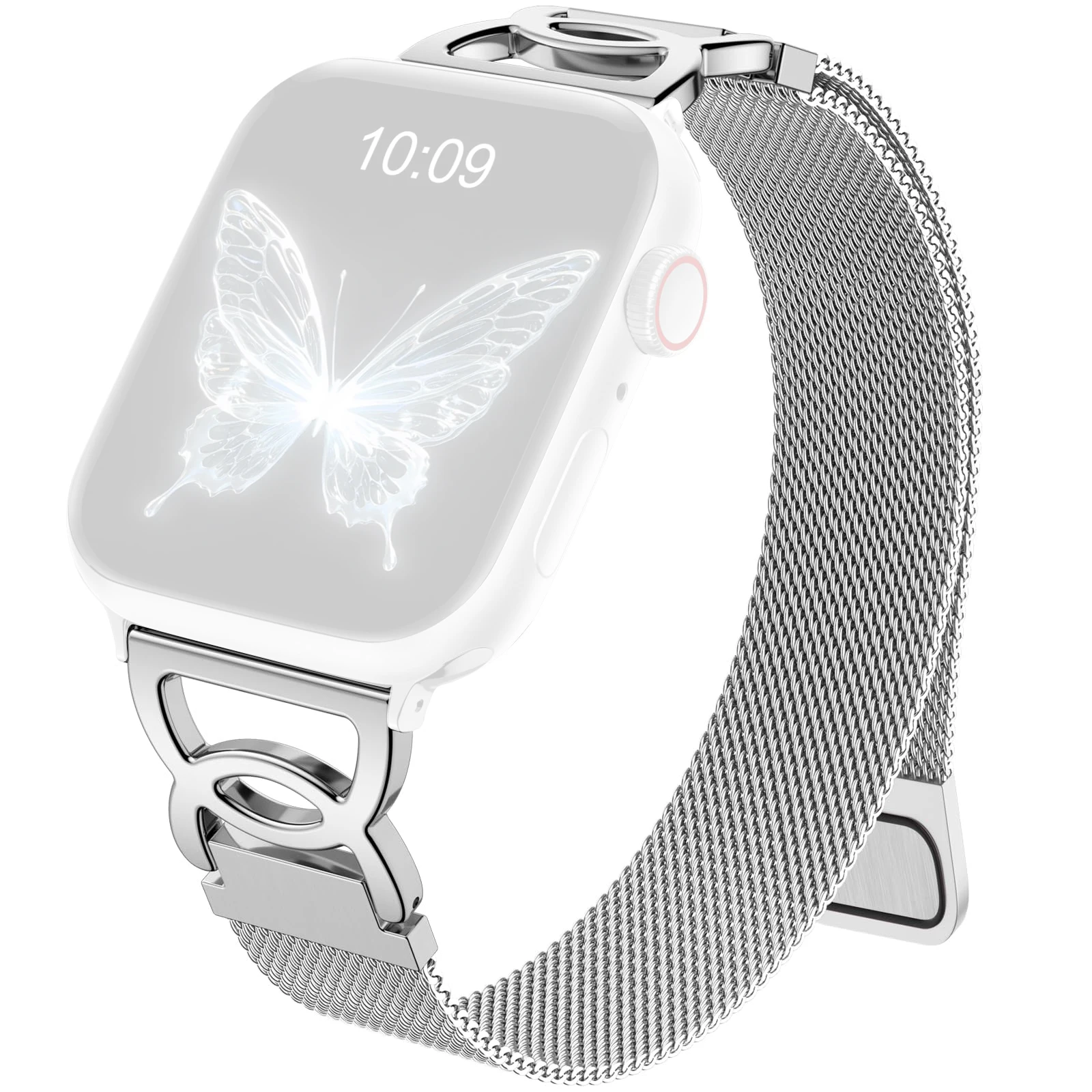Watch Band For Apple Watch Series 10 Ultra 9 8 7 SE 6 5 4 3 2 1 46mm 49mm 45mm 44mm Magnetic Clasp Stainless Steel Strip - Silve
Watch Band For Apple Watch Series 10 Ultra 9 8 7 SE 6 5 4 3 2 1 46mm 49mm 45mm 44mm Magnetic Clasp Stainless Steel Strip - Silve