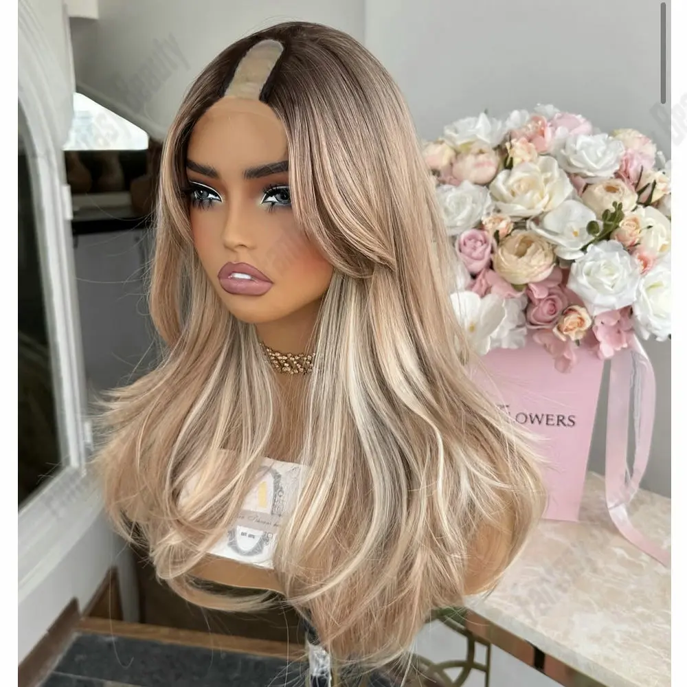 Парик Dark Roots Ombre Ash Blonde 1x4U с V-образной частью для женщин, 200% плотность, натуральные прямые волосы Remy, европейские волосы, без клея, для повседневного использования
Парик Dark Roots Ombre Ash Blonde 1x4U с V-образной частью для женщин, 200% плотность, натуральные прямые волосы Remy, европейские волосы, без клея, для повседневного использования