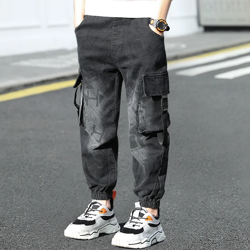 Boys Children's Jeans Teenagers For Child Clothes For Spring & Autumn 2023 New Casual Cargo Pants Fashion Letters Print Trousers
Boys Children's Jeans Teenagers For Child Clothes For Spring & Autumn 2023 New Casual Cargo Pants Fashion Letters Print Trousers