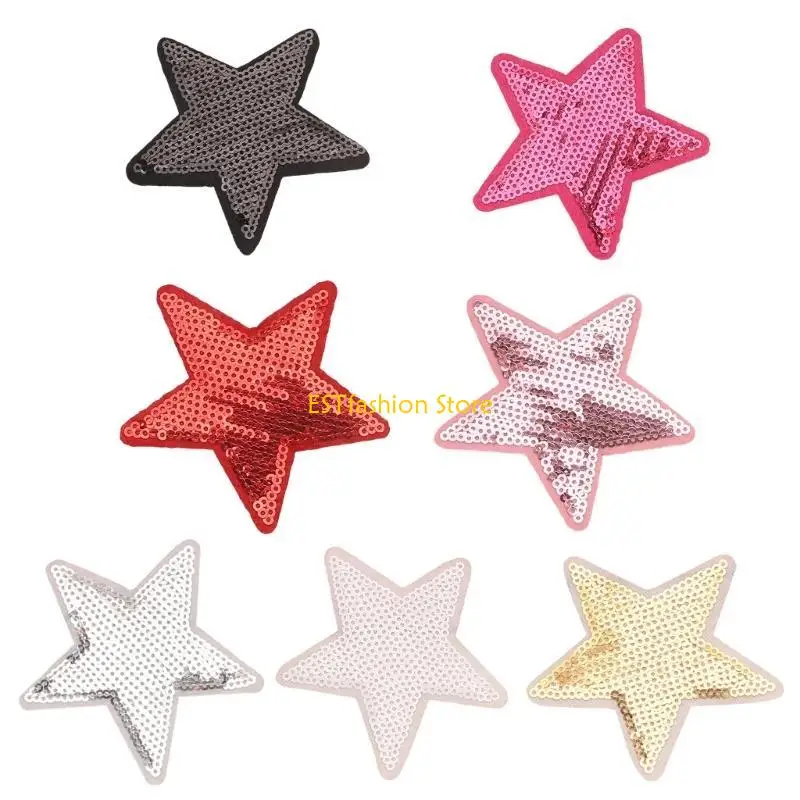 Y5GC Pack Of 7 Shining Sequins Star Patches Garment Applique Sewing Supply For Fashionable Enthusiasts And Craft Hobbyists
Y5GC Pack Of 7 Shining Sequins Star Patches Garment Applique Sewing Supply For Fashionable Enthusiasts And Craft Hobbyists