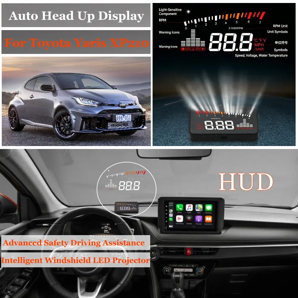 Car Head Up Display For Toyota Yaris XP130 XP210 2011-2026 AUTO HUD Windshield Projector Accessories Speedometer Odometer RPM
Car Head Up Display For Toyota Yaris XP130 XP210 2011-2026 AUTO HUD Windshield Projector Accessories Speedometer Odometer RPM