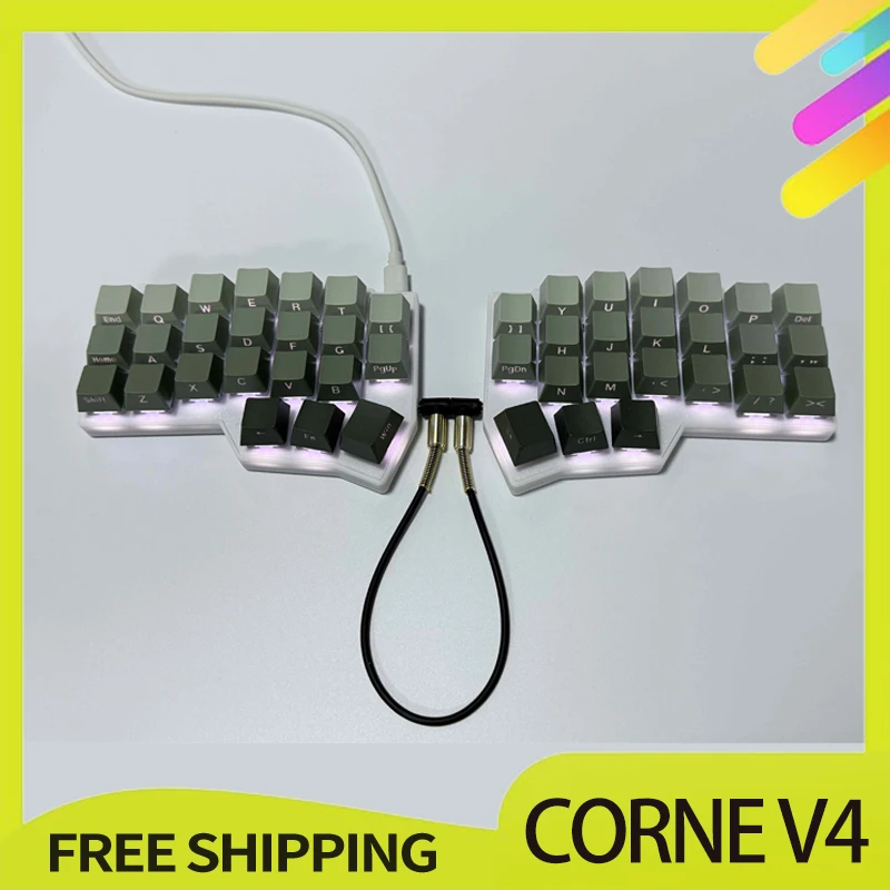 Corne V4 Split Keyboard Wired RP2040 RGB Hot Swappable With TRS Cable VIAL Corne V4 Split Keyboards Customize PC Gamer Accessory
Corne V4 Split Keyboard Wired RP2040 RGB Hot Swappable With TRS Cable VIAL Corne V4 Split Keyboards Customize PC Gamer Accessory
