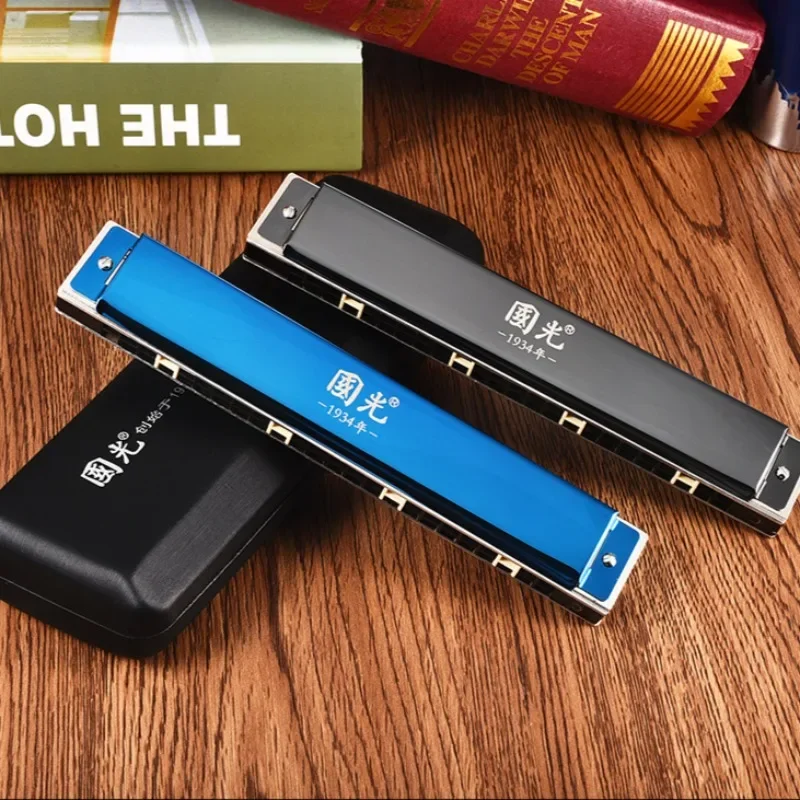 Harmonica 28 Holes Polyphonic C Key Children Beginners Practice Accent Harmonica Professional Playing Musical Instruments
Harmonica 28 Holes Polyphonic C Key Children Beginners Practice Accent Harmonica Professional Playing Musical Instruments