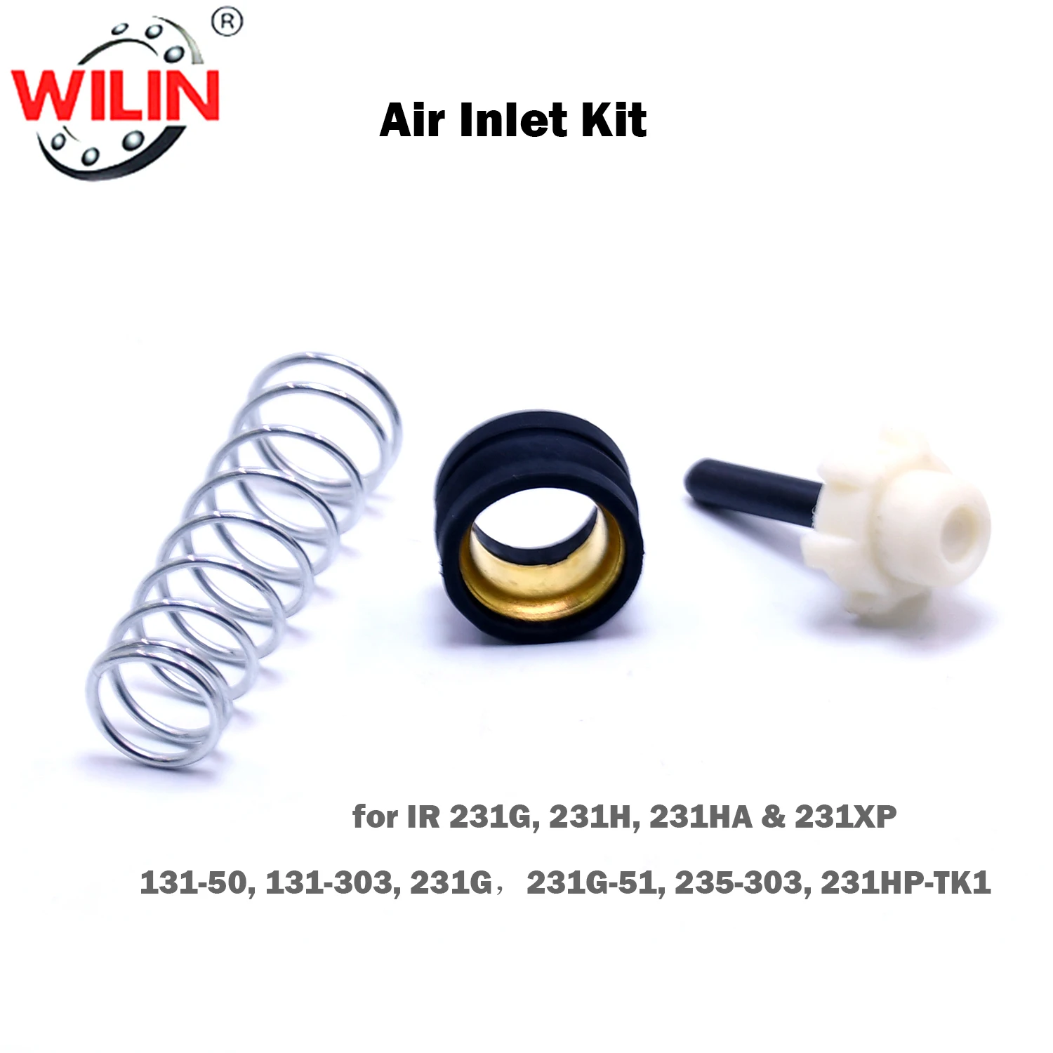 IR 231G Air Inlet Kit For IR Models 231G, 231H, 231HA & 231XP 1/2” Drive Air Impact Wrench Repair Parts
IR 231G Air Inlet Kit For IR Models 231G, 231H, 231HA & 231XP 1/2” Drive Air Impact Wrench Repair Parts