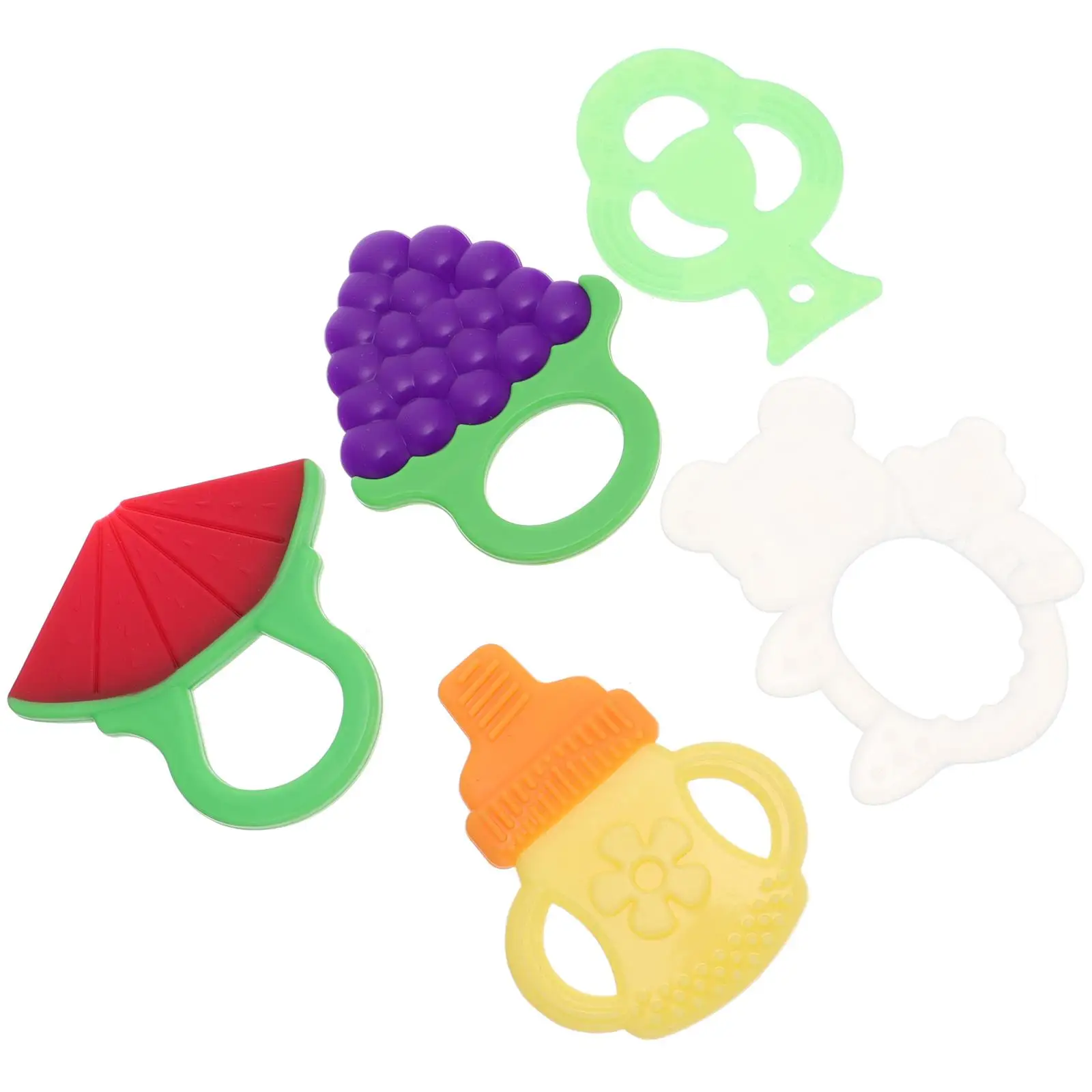 5 Pcs Toy Grinding Sticks Baby Teether Gum Toys for Babies Chew Silicone Sensory Newborn Silica Gel Infant
5 Pcs Toy Grinding Sticks Baby Teether Gum Toys for Babies Chew Silicone Sensory Newborn Silica Gel Infant