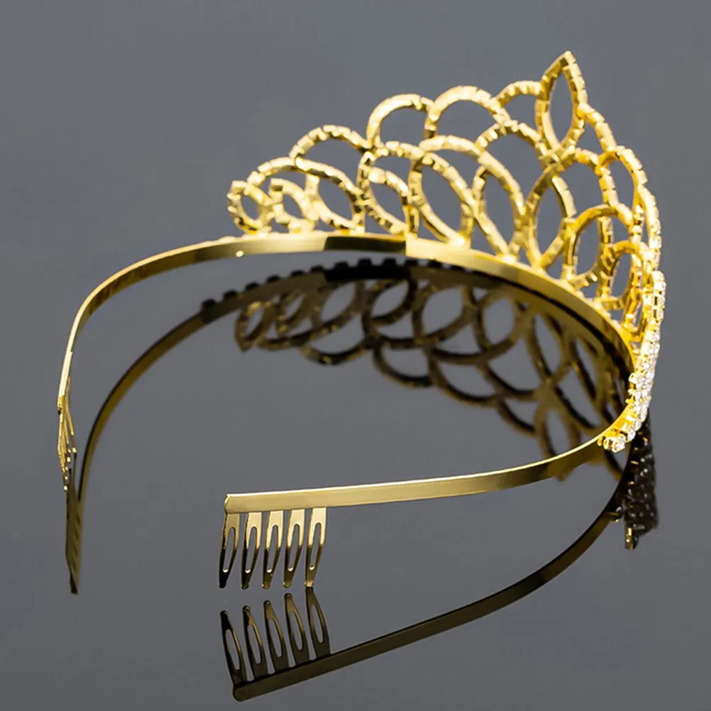 Rhinestone Crown Headb Crystal Tiara Headdress Golden Women Bride Bridal Party Accessories Wedding Halloween Thanksgiving Hair
Rhinestone Crown Headb Crystal Tiara Headdress Golden Women Bride Bridal Party Accessories Wedding Halloween Thanksgiving Hair