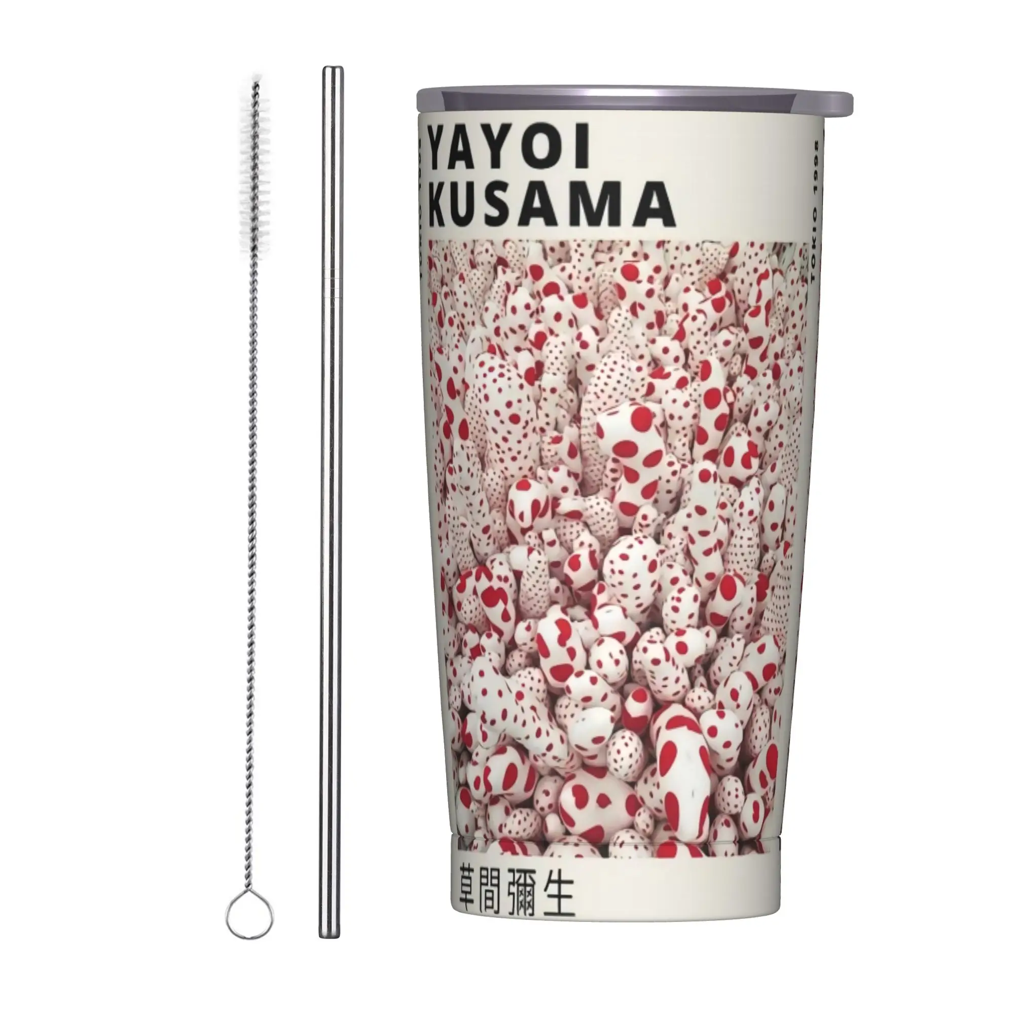 Термокружка-тамблер Yayoi Kusama Dots из нержавеющей стали с вакуумной изоляцией, для офиса и дома, 20 унций
Термокружка-тамблер Yayoi Kusama Dots из нержавеющей стали с вакуумной изоляцией, для офиса и дома, 20 унций