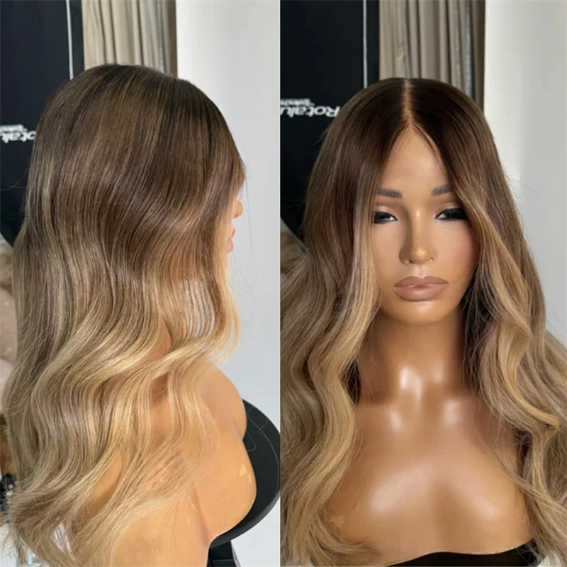 Preplucked Hairline Ombre Brown Blonde HD Invisible Synthetic Lace Front Wig High Heat Fibre Costume Woman Daily Party Cosplay
Preplucked Hairline Ombre Brown Blonde HD Invisible Synthetic Lace Front Wig High Heat Fibre Costume Woman Daily Party Cosplay