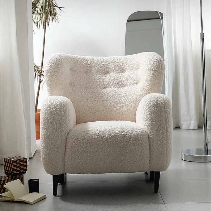 Single Sofa Light Luxury Casual Simple White Lazy Cute Couch
Single Sofa Light Luxury Casual Simple White Lazy Cute Couch