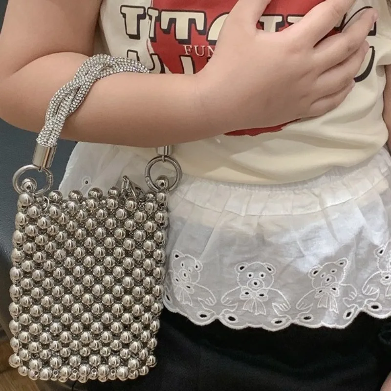 Pearl Chain Children Crossbody Bags for Women Shoulder Bags Coin Purse and Handbags Designer Bag Mother Kids Bag for Girl Сумка
Pearl Chain Children Crossbody Bags for Women Shoulder Bags Coin Purse and Handbags Designer Bag Mother Kids Bag for Girl Сумка
