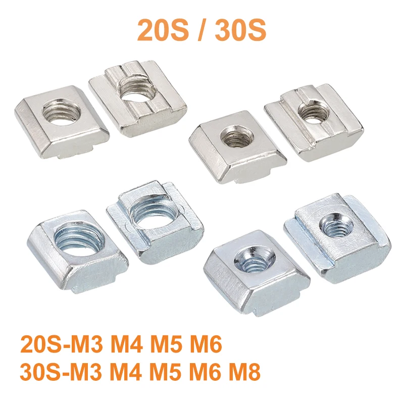 Slot T Nuts M3 M4 M5 M6 M8 Nickel Plated Carbon Steel Sliding Square T Nuts Hammer Head 2020 3030 for Aluminum Profile Fastener
Slot T Nuts M3 M4 M5 M6 M8 Nickel Plated Carbon Steel Sliding Square T Nuts Hammer Head 2020 3030 for Aluminum Profile Fastener