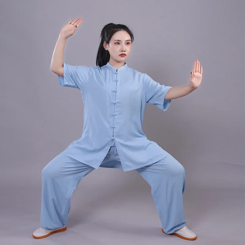 Tai Chi Suit Shirt&Pants 2PCS Traditional Wushu Outfit Summer Short Sleeved Unisex Kung Fu Costume Martial Arts Practice Clothes
Tai Chi Suit Shirt&Pants 2PCS Traditional Wushu Outfit Summer Short Sleeved Unisex Kung Fu Costume Martial Arts Practice Clothes