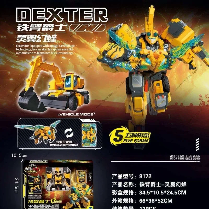 Special Offer,Zhan Gao, Series 5, the latest transforming robot, with 3 different forms, genuine product
Special Offer,Zhan Gao, Series 5, the latest transforming robot, with 3 different forms, genuine product