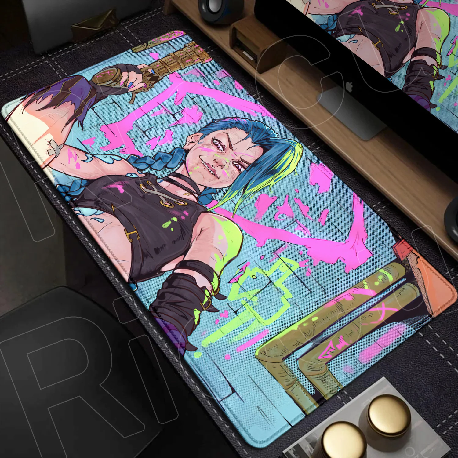 40x90cm Large Rubber HD Mouse Pad Arcane League of Legends Jinx Non-slip Keyboard Carpet XXL Laptop Anime Girl Extended Play Mat
40x90cm Large Rubber HD Mouse Pad Arcane League of Legends Jinx Non-slip Keyboard Carpet XXL Laptop Anime Girl Extended Play Mat