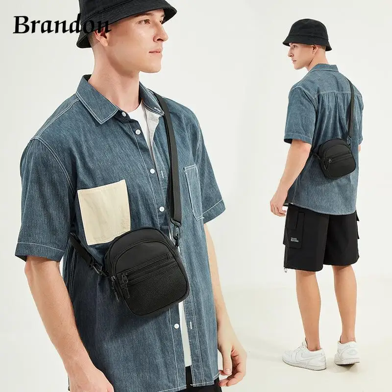 Designer men's fashionable and practical versatile crossbody bag simple solid color casual travel street shoulder bag
Designer men's fashionable and practical versatile crossbody bag simple solid color casual travel street shoulder bag
