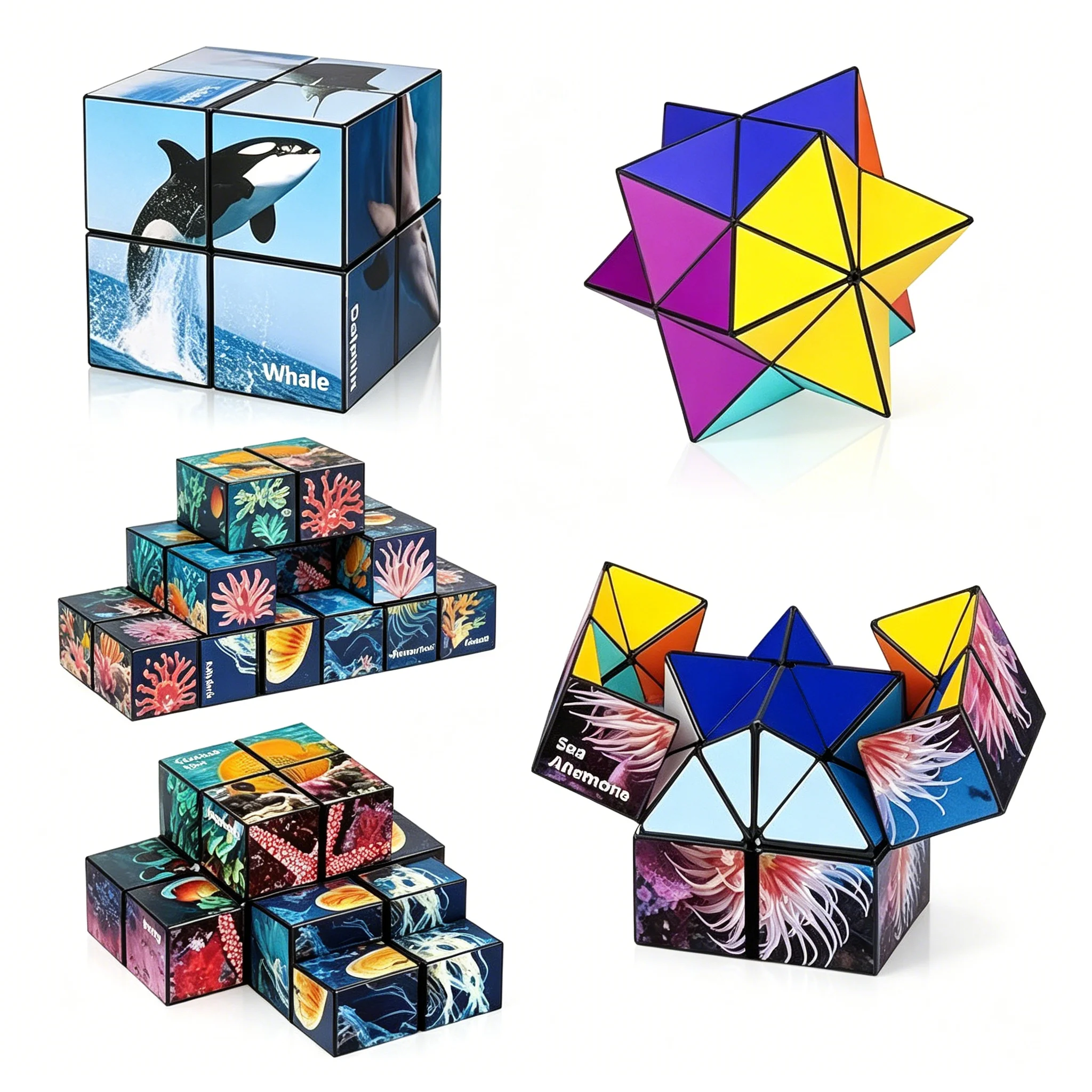 Transformable Star Magic Cube 2-in-1 Toy Set, Handheld Fidget Puzzle Cube, Educational IQ Game Gifts for Boys Girls 8 to 12 Years Old
Transformable Star Magic Cube 2-in-1 Toy Set, Handheld Fidget Puzzle Cube, Educational IQ Game Gifts for Boys Girls 8 to 12 Years Old