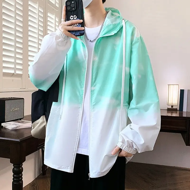 Fashion Men's Hooded Sunscreen Jacket 2025 Spring Summer Loose Thin Sun-Protective Clothing Outdoor Fishing Lightweight Top Coat
Fashion Men's Hooded Sunscreen Jacket 2025 Spring Summer Loose Thin Sun-Protective Clothing Outdoor Fishing Lightweight Top Coat