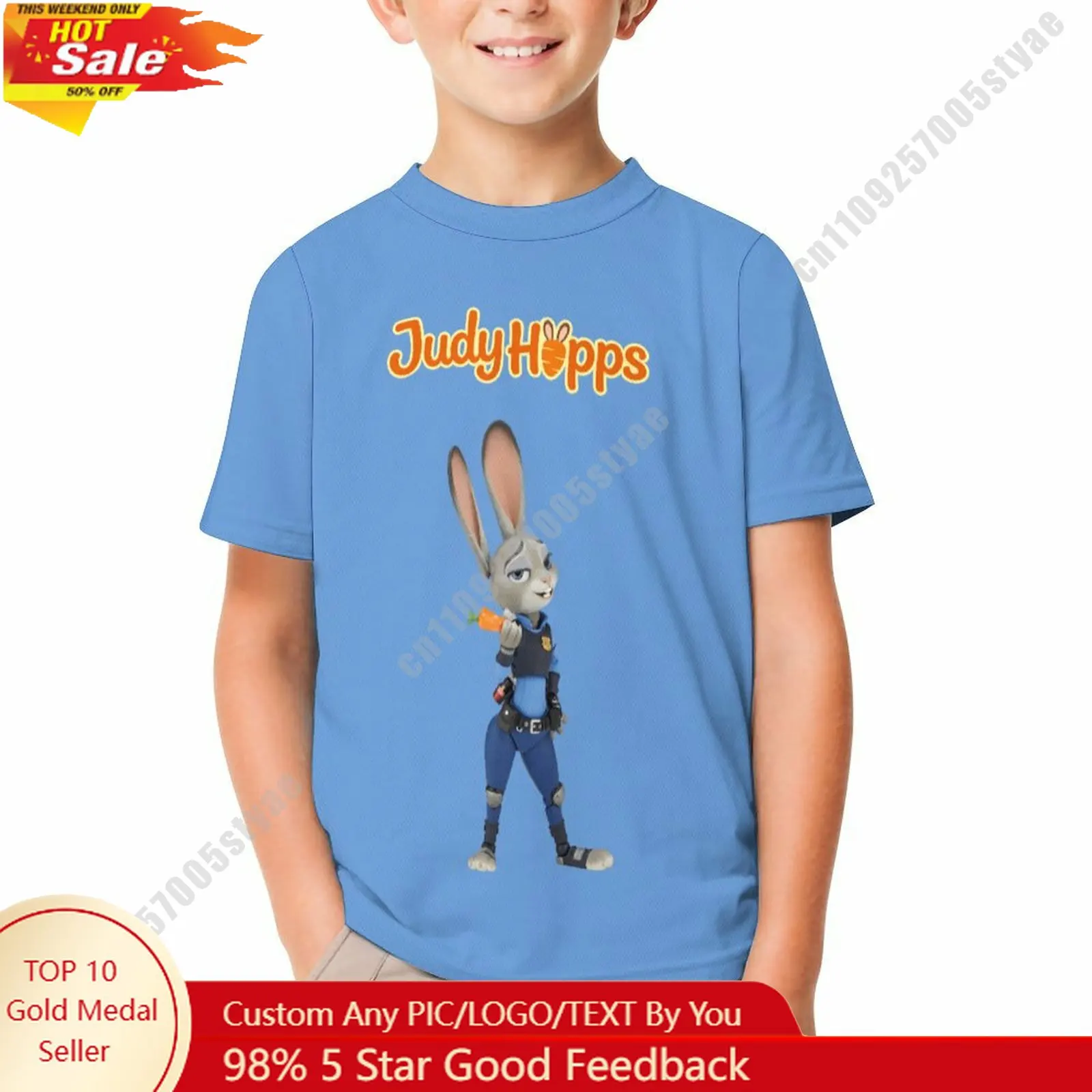 Judy Hopps T Shirt Disney Boy Girl Custom Short Sleeve Print Fashionable Cute Casual Cotton TShirt Crew Neck Children Tee
Judy Hopps T Shirt Disney Boy Girl Custom Short Sleeve Print Fashionable Cute Casual Cotton TShirt Crew Neck Children Tee
